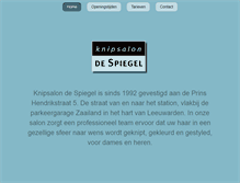 Tablet Screenshot of knipsalondespiegel.nl